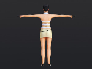 Woman 34 With 52 Animations 32 Morphs 3D 模型