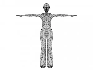 Woman 35 With 52 Animations 32 Morphs 3D Model
