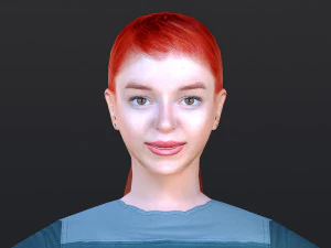 Woman 21 To 25 With 52 Animations 32 Morphs 3D Model