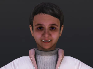 Woman 21 To 25 With 52 Animations 32 Morphs 3D Model
