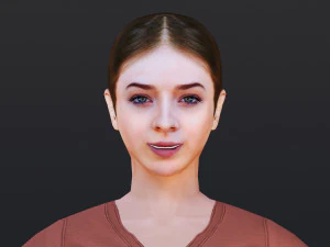 Woman 21 To 25 With 52 Animations 32 Morphs 3D Model