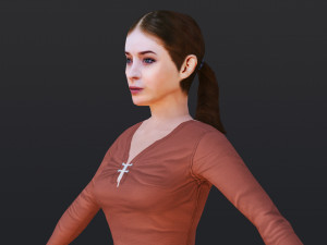 Woman 21 To 25 With 52 Animations 32 Morphs Model 3D