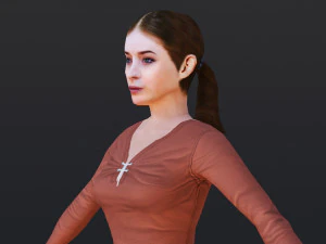 Woman 21 To 25 With 52 Animations 32 Morphs 3D Model
