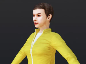 Woman 21 To 25 With 52 Animations 32 Morphs 3D Model