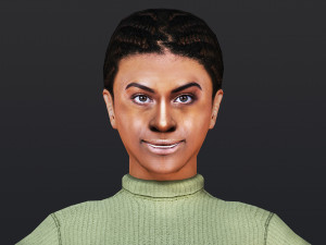 Woman 26 To 30 With 52 Animations 32 Morphs 3D 模型
