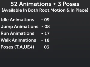 Kobieta od 31 do 35 lat z 52 animacjami i 32 przemianami Model 3D
