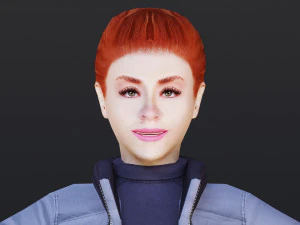 Kobieta od 31 do 35 lat z 52 animacjami i 32 przemianami Model 3D