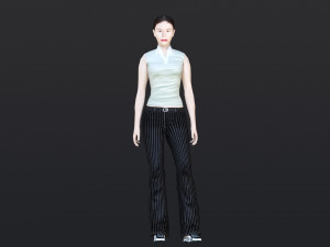 Woman 36 With 52 Animations 32 Morphs 3D Модель