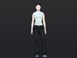 Femme 36 avec 52 animations 32 morphes Modèle 3D