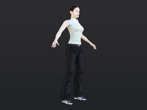 Woman 36 With 52 Animations 32 Morphs Modèle 3D