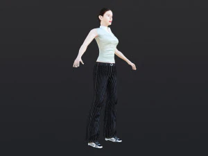 Woman 36 With 52 Animations 32 Morphs 3D Model