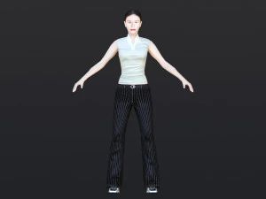 Woman 36 With 52 Animations 32 Morphs 3D Model