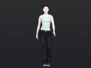 Woman 36 With 52 Animations 32 Morphs 3D Model