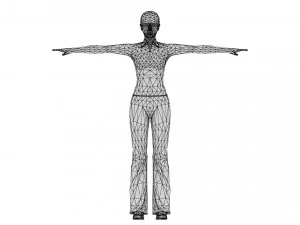 Woman 36 With 52 Animations 32 Morphs 3D Model