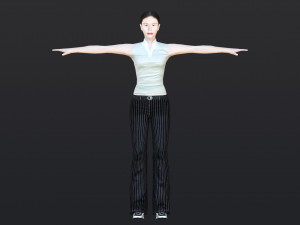 Woman 36 With 52 Animations 32 Morphs Modèle 3D