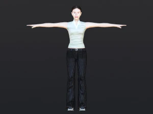Woman 36 With 52 Animations 32 Morphs 3D Model