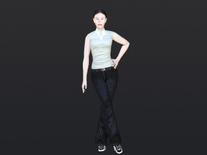 Woman 36 With 52 Animations 32 Morphs Modèle 3D