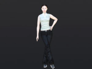 Woman 36 With 52 Animations 32 Morphs 3D Model