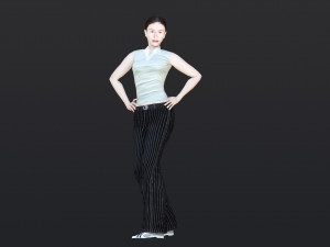 Woman 36 With 52 Animations 32 Morphs Modèle 3D