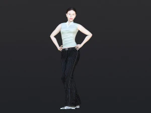 Woman 36 With 52 Animations 32 Morphs 3D Model