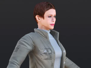 Woman 37 With 52 Animations 32 Morphs 3D Model