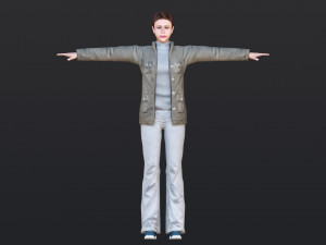 Woman 37 With 52 Animations 32 Morphs 3D Модель