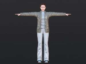Woman 37 With 52 Animations 32 Morphs 3D Model