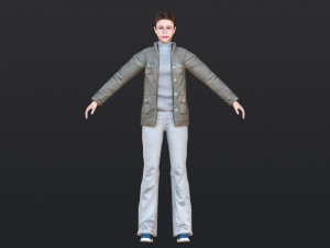Woman 37 With 52 Animations 32 Morphs 3D Модель