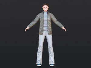 Woman 37 With 52 Animations 32 Morphs 3D Model