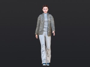 Woman 37 With 52 Animations 32 Morphs 3D Модель