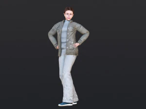 Woman 37 With 52 Animations 32 Morphs 3D Model