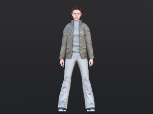 Woman 37 With 52 Animations 32 Morphs 3D Модель