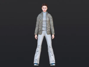 Woman 37 With 52 Animations 32 Morphs 3D Model