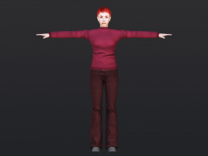 Woman 38 With 52 Animations 32 Morphs 3D 모델