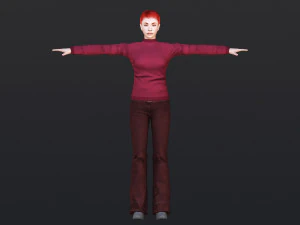 Woman 38 With 52 Animations 32 Morphs 3D Model