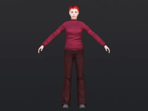 Woman 38 With 52 Animations 32 Morphs 3D Model