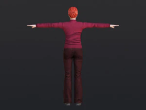 Woman 38 With 52 Animations 32 Morphs 3D Model