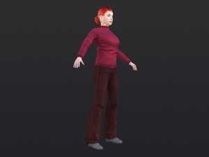 Woman 38 With 52 Animations 32 Morphs 3D 모델