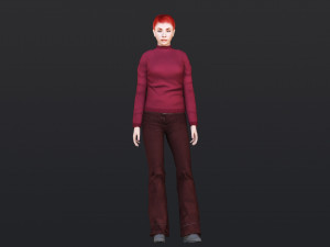 Woman 38 With 52 Animations 32 Morphs 3D 모델