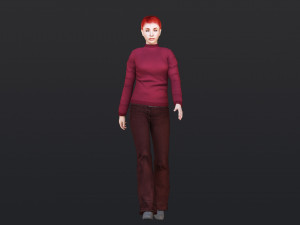 Woman 38 With 52 Animations 32 Morphs 3D 모델