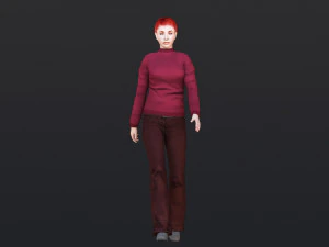 Woman 38 With 52 Animations 32 Morphs 3D Model