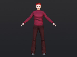 Woman 38 With 52 Animations 32 Morphs 3D 모델