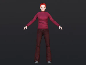 Woman 38 With 52 Animations 32 Morphs 3D Model