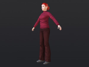 Woman 38 With 52 Animations 32 Morphs 3D 모델