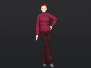 Woman 38 With 52 Animations 32 Morphs 3D Model