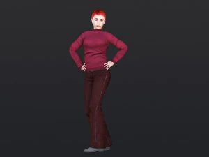 Woman 38 With 52 Animations 32 Morphs 3D Model