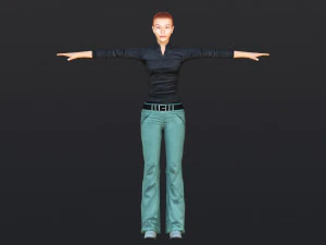 Woman 39 With 52 Animations 32 Morphs 3D Model