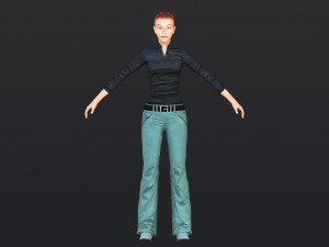 Woman 39 With 52 Animations 32 Morphs 3D Model