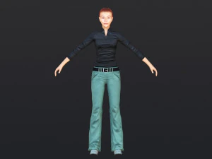 Woman 39 With 52 Animations 32 Morphs 3D Model