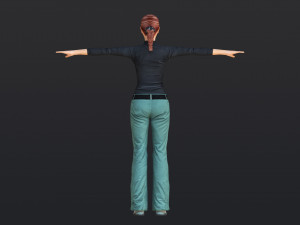 Woman 39 With 52 Animations 32 Morphs 3D Model